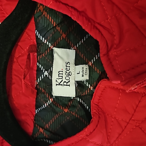 NWOT Never Worn Christmas Red QUILTED, LINED, WARM VEST! SZ LG/XL - Picture 2 of 8